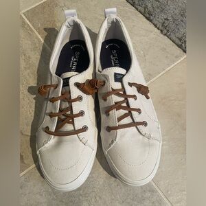 Sperry Women's White Canvas Shoes